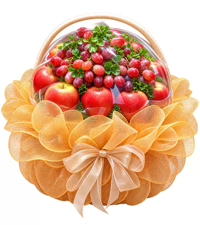 Giỏ trái cây nho đỏ