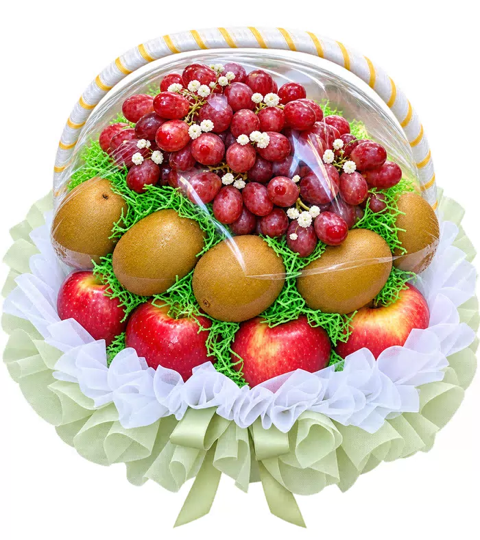 Giỏ trái cây nho đỏ