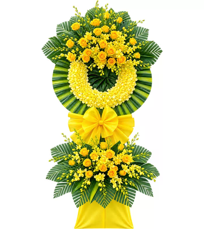 Kệ hoa viếng vàng