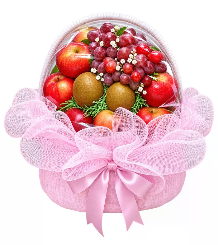 Giỏ trái cây nho đỏ