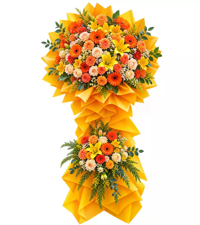 Kệ hoa cam hai tầng