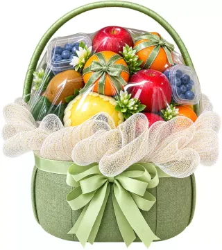 Giỏ trái cây lưới trắng