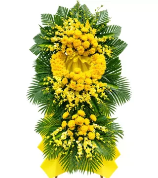 Kệ hoa viếng vàng