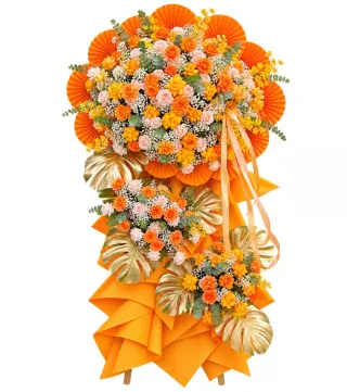 Kệ hoa cam hai tầng