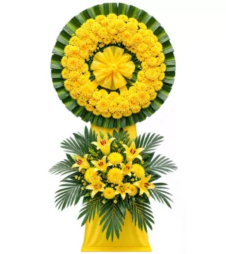 Kệ hoa viếng vàng