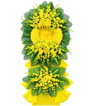 Kệ hoa viếng vàng