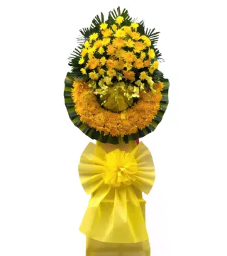 Kệ hoa viếng vàng cam