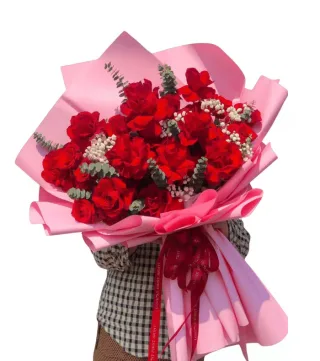 Bó hoa cẩm chướng đỏ