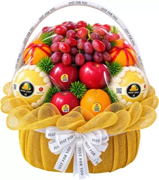 Giỏ trái cây nho đỏ