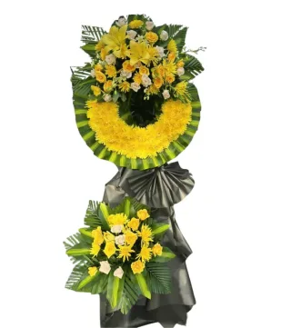 Kệ hoa viếng vàng cam