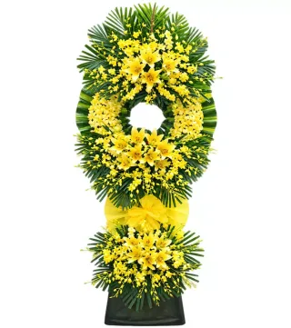 Kệ hoa viếng vàng