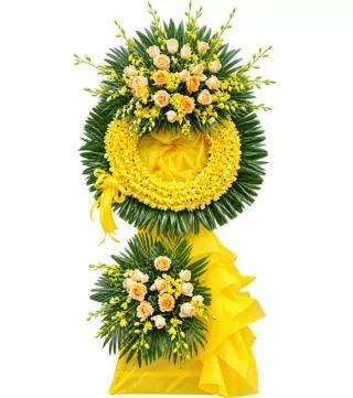 Kệ hoa viếng vàng