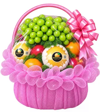 Giỏ trái cây nho xanh