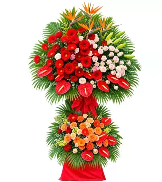Kệ hoa đỏ thiên điểu