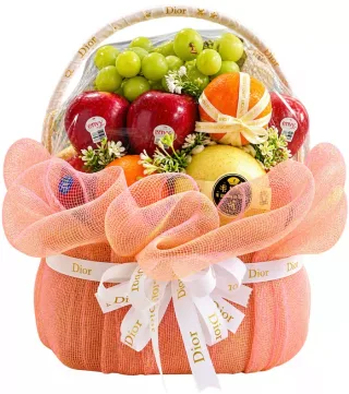 Giỏ trái cây lưới cam