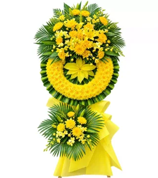 Kệ hoa viếng vàng