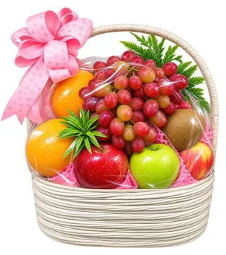 Giỏ trái cây nho đỏ