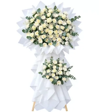 Kệ hồng viếng trắng