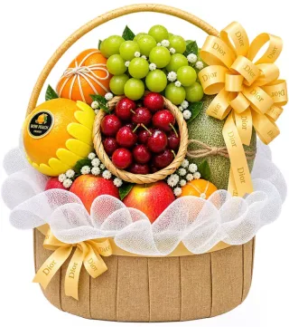 Giỏ trái cây phối cherry
