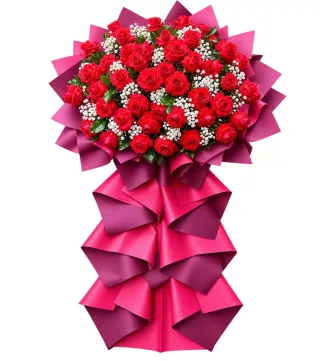 Kệ hồng đỏ dáng tròn