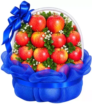 Giỏ táo lưới xanh