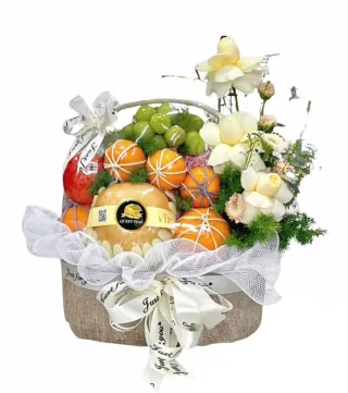 Giỏ trái cây nho xanh