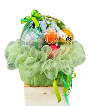 Giỏ trái cây nho xanh